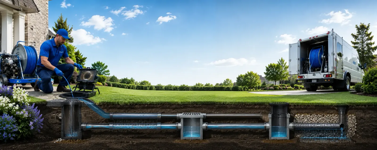 Outdoor drain cleaning information for Prather, CA